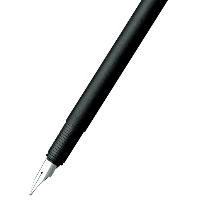 lamy-056-cp1-fountain-pen-(M)-black-with-stainless-steel-trim-nib-view