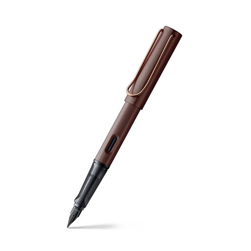 lamy-lx-090-fountain-pen-medium-marron-with-marron-clip-front-view