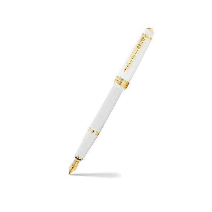 cross-AT0746-10MF-bailey-light-fountain-pen-white-open-view