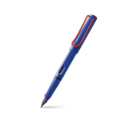 lamy-014-safari-fountain-pen-blue-and-red-front-view