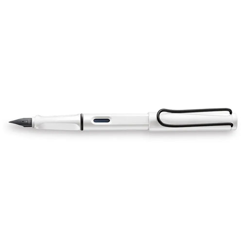 lamy-019-safari-fountain-pen-(M)-white-and-black-side-view